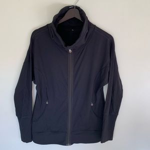 LULULEMON COWL NECK BLACK JACKET